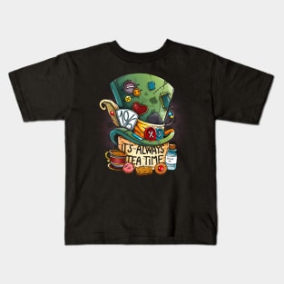 It's Always Tea Time Kids T-Shirt